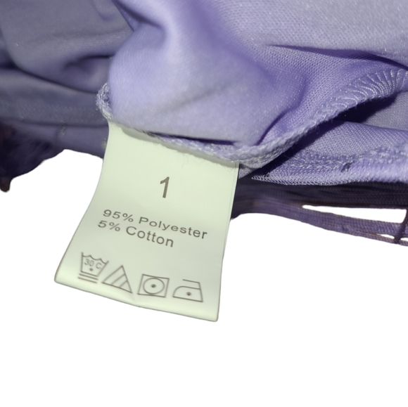 Elegant Purple Fringe Dress - Picture 12 of 13